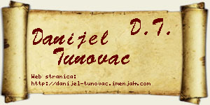 Danijel Tunovac vizit kartica